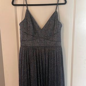 Aidan By Aidan Mattox Women’s Pleated Metallic / Glitter Gown Size 10